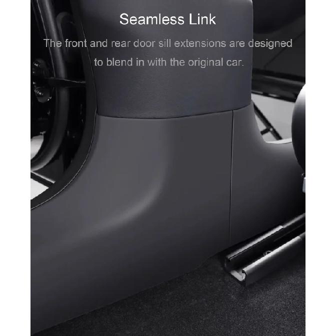 For Tesla Model 3 Highland 2024 Door Sill Strip Guard Car Front Rear Door Threshold Protector Waterproof And Anti-fouling Pads