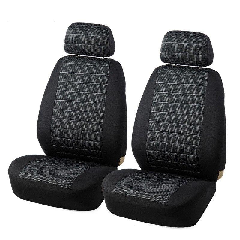 

Universal Car Seat Covers Full Set Cloth Set for Most Sedans Vans SUVs Trucks Car Seat Protector Front and Rear Back Seat Covers Y30082-GRAY-6PCS