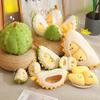 Creative Durian Plush Pillow Soft Stuffed Fruit Buddy Gift For Kids And Girls