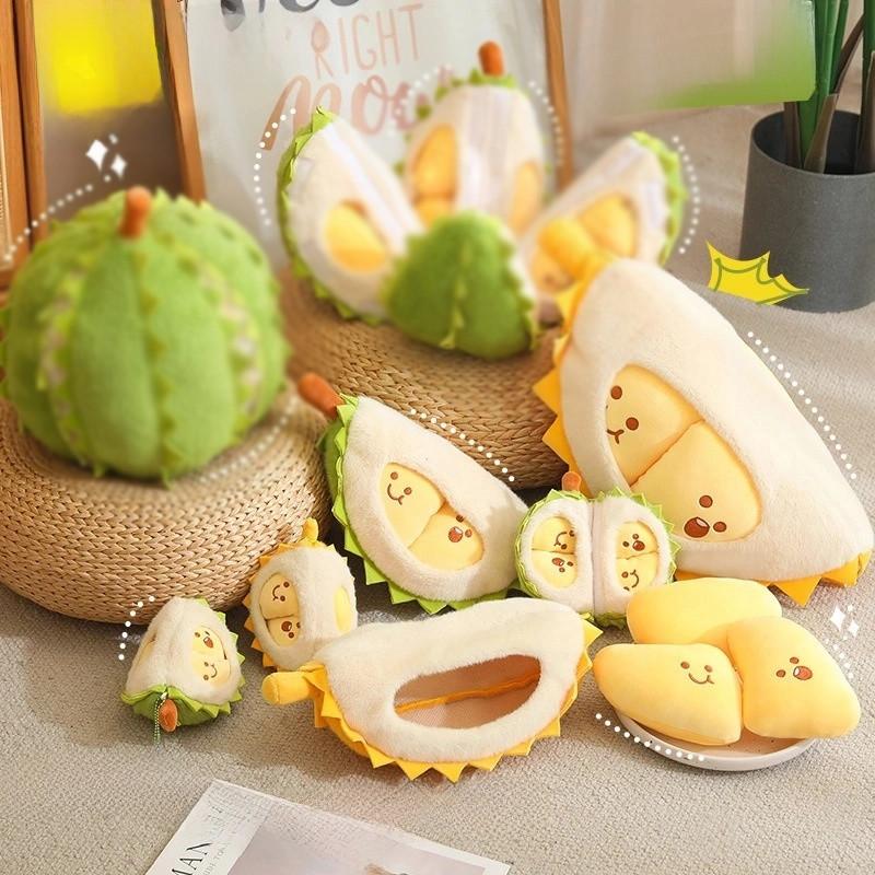Creative Durian Plush Pillow Soft Stuffed Fruit Buddy Gift For Kids And Girls