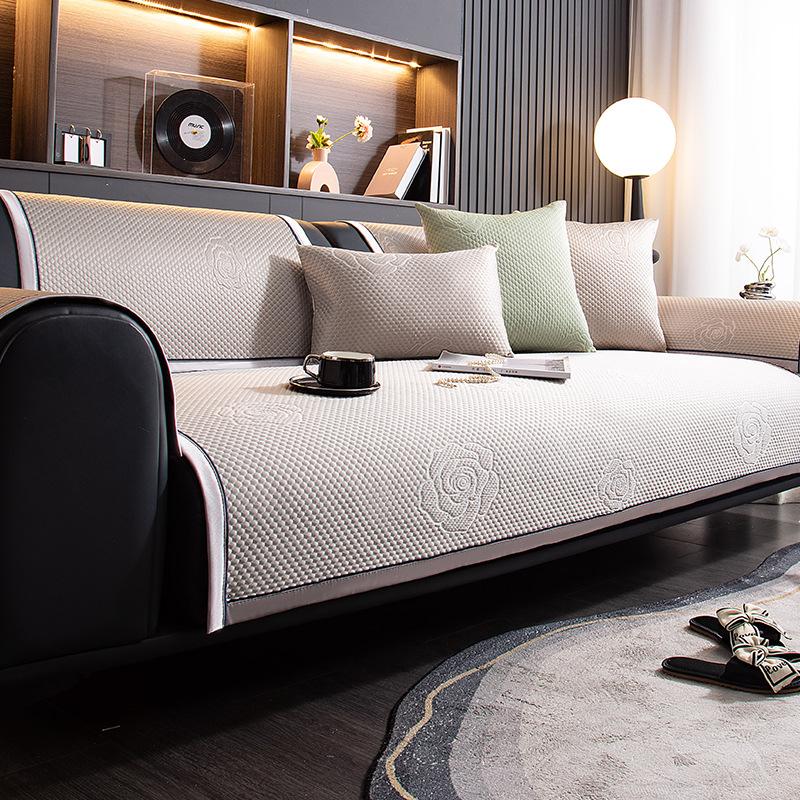 

Прохладный розовый диван, крутой бамбуковый коврик, летняя летняя подушка, нескользящая кожаная ткань для дивана 70*70cm