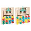 Wooden Color Matching Brain Teasers Game Activities Sorting Play Early Educational Travel Toy