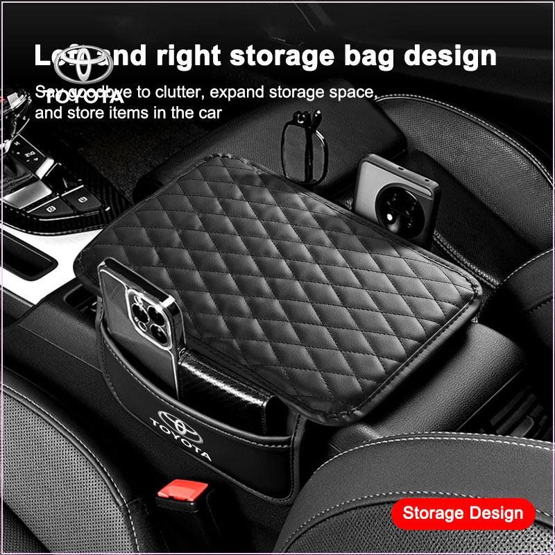 Podložka na opěrku ruky do auta z PU kůže Box na kapesníky Výšková podložka Box na opěrku ruky pro Toyota Chr Corolla Camry Rav4 Yaris Hilux Prius Avensis Auris Prado Verso Fortuner
