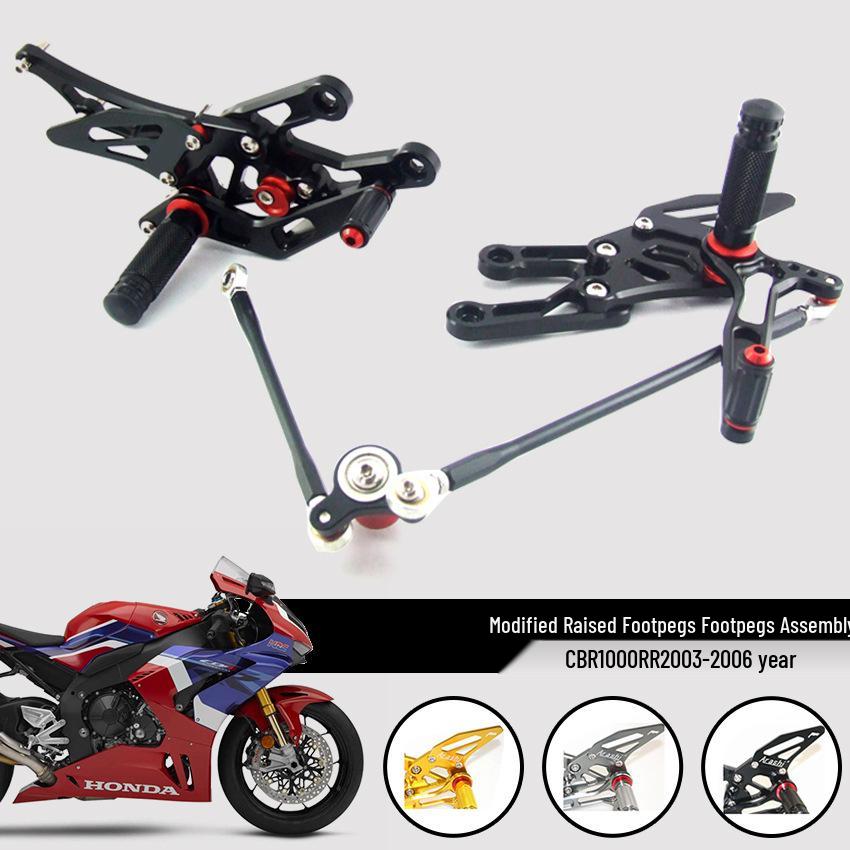 

Fits Honda CBR1000RR 03-06: Raised Footpegs Assembly Gold