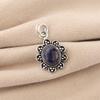 Natural Sodalite Gemstone 925 Sterling Silver Women Jewelry Designer Pendant 1.37" Gift for Her CP-40-32