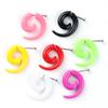 Colorful Acrylic Snail Ear Stretching Plugs 1.6-10mm Fake Cartilage Piercings