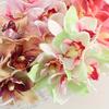 1pc Simulated Multi-Color Six-Headed Orchid Outdoor Patio Holiday Celebration Decoration Bouquet