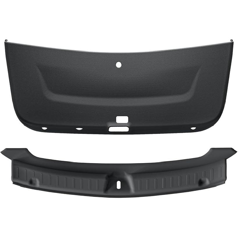 LUCKEASY Rear Bumper Guard for Tesla Model Y Juniper 2025 2026 Rear Trunk Bumper Guard Sill Cover Protector for Model Y Accessories TPE Black