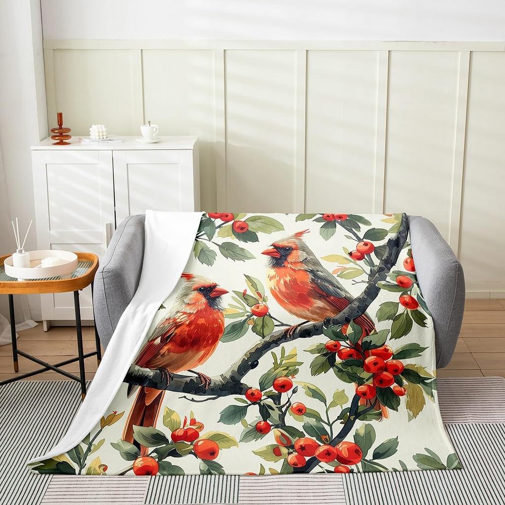 Stars Print Throw Blanket Cute Star Pattern Soft Breathable Fleece Blanket Watercolor Geometric Fuzzy Blanket for Sofa Bed Couch
