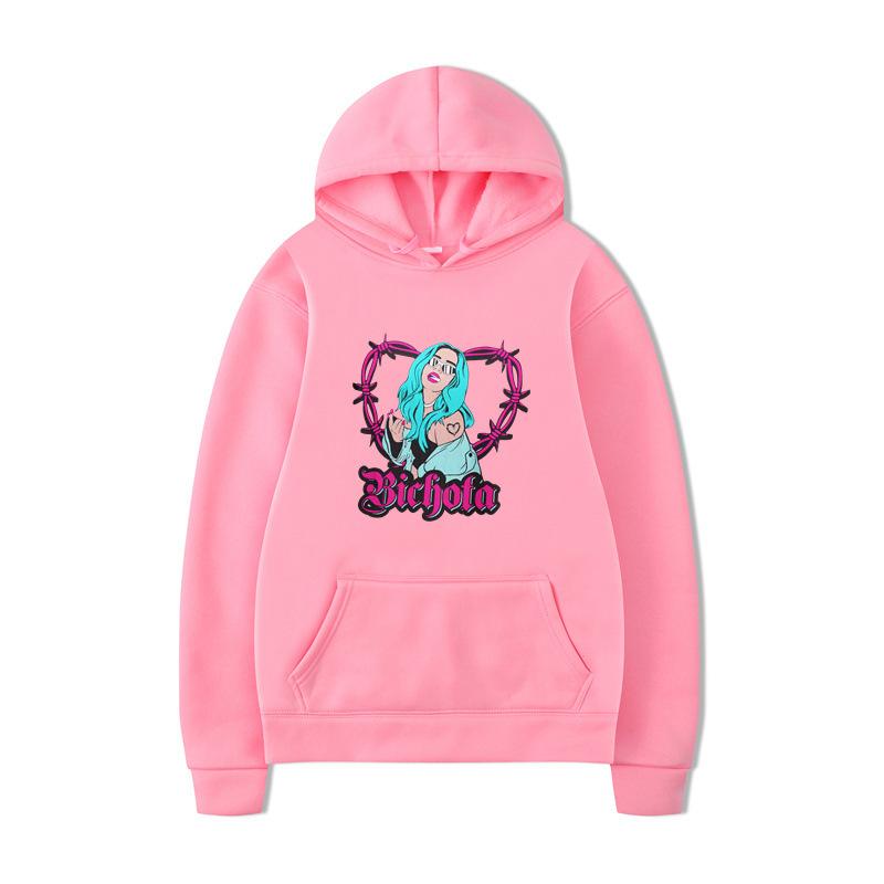 Karol G Letter Print Hoodies New Autumn Men Fashion Long Sleeve Sweatshirts Women Casual Streetwear Pullovers Sudaderas