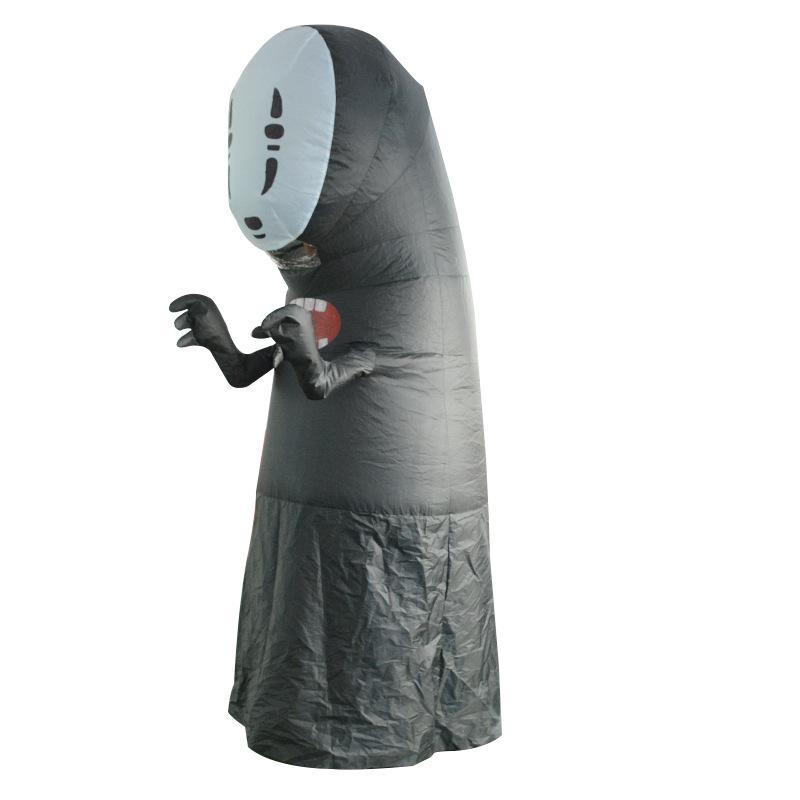 Halloween Spirited Away Bezimienny Mężczyzna Kostium do Zabawy Bal Maskowy KTV Impreza Rekwizyty Nadmuchiwany Kostium