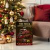 24 Days Surprise Advent Calendar Christmas Advent Calendar with 24 Acrylic Fireengine Toy Car For Festival Decoration