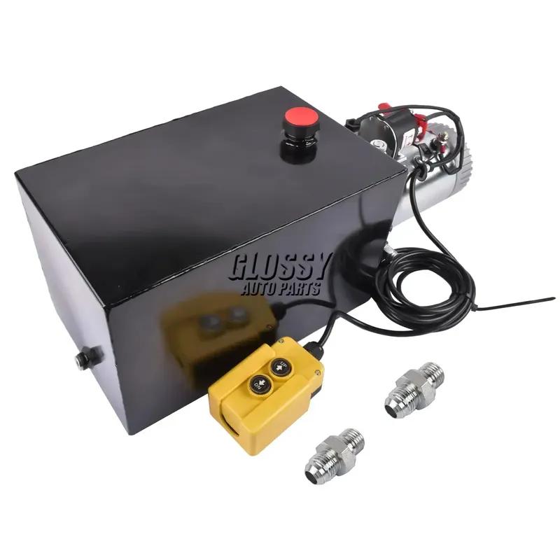 AP03 15 Quart Single Acting Hydraulic Pump 12V DC Dump Trailer Hydraulic Power Unit