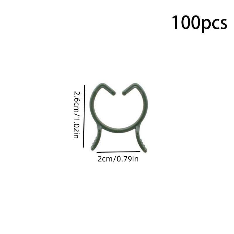 

Plastic Orchid Clips Plant Support Clip Flower and Vine for Supporting Stems Vines Flower Grow Upright Garden Supplies 100/200