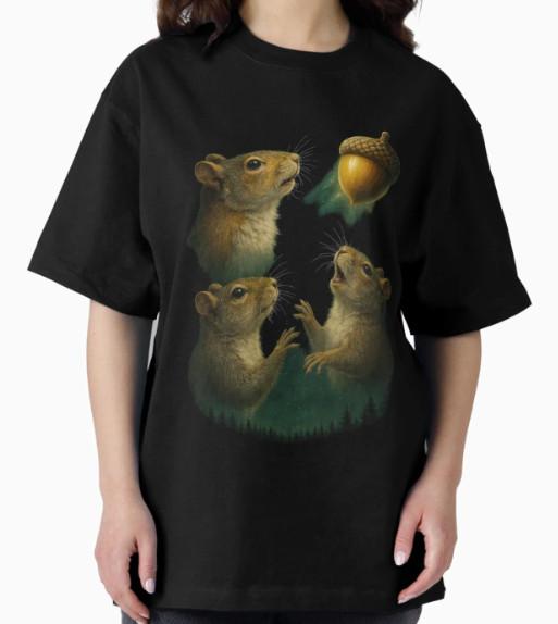 Three Squirrel Acorn - Classic Parody T-Shirt XXXL