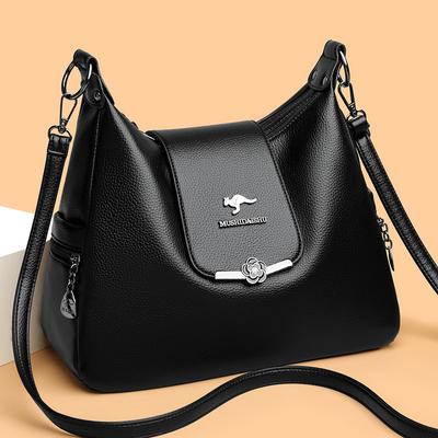 Large-capacity Handbag, Trendy and Fashionable Middle-aged Mom Bag, Elegant Single-shoulder Crossbody Bag