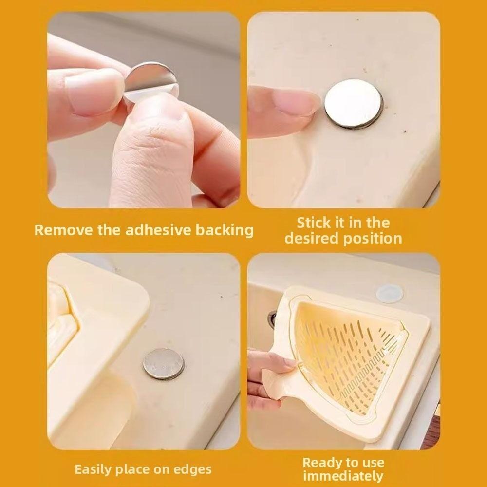 Triangle Sink Drain Basket Magnetic Kitchen Sink Trash Boxes  Kitchen Supplies