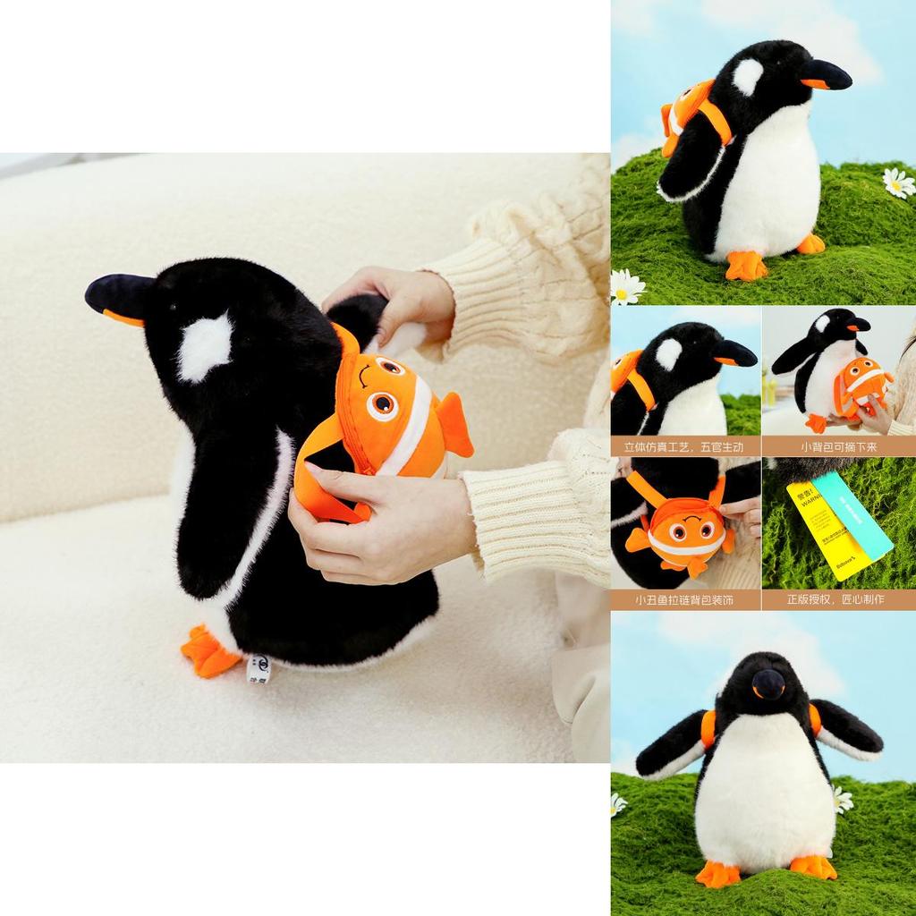 Adorable 35cm Plush Penguin Backpack Soft Stuffed Toy Gift For Girls Birthday