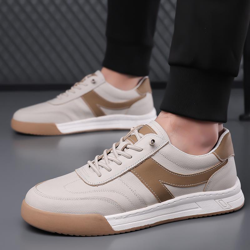 Handmade Skate Shoes Men Leather Men Outdoor Walking Footwear Luxury Brand Male Comfortable Flats Men's Vulcanize Shoes