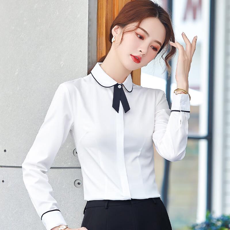 Teloroom Women s Professional Long-Sleeve Shirt L