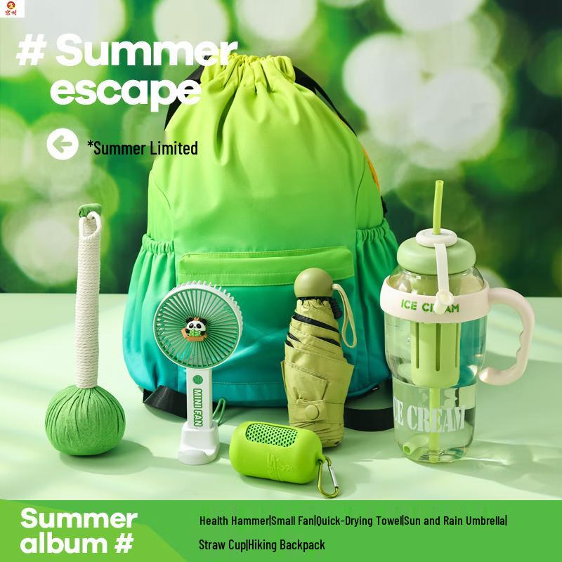Summer Outdoor Cooling Backpack Set