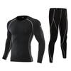 Men's & Kids' Quick-Dry Long Sleeve Sportswear Set for Spring & Autumn - Basketball & Football Fitness Base Layer