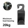 Universelle Auto Rücksitzhaken Auto Innenraumteile Tasche Aufbewahrungshänger Kopfstützenhalter Hängender Halter Langlebig Tragkraft 20kg