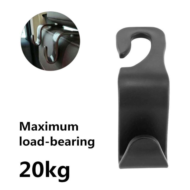 Universelle Auto Rücksitzhaken Auto Innenraumteile Tasche Aufbewahrungshänger Kopfstützenhalter Hängender Halter Langlebig Tragkraft 20kg