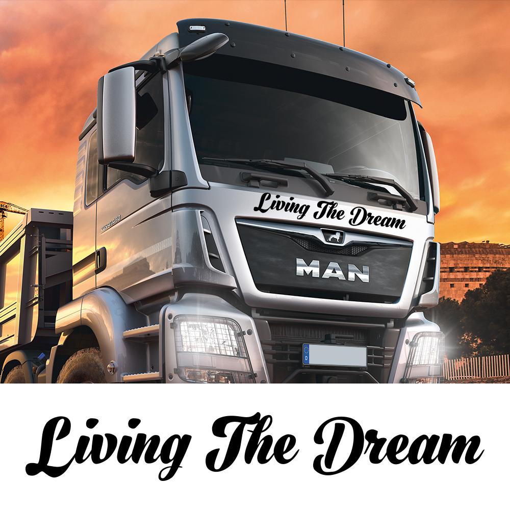 Car Stickers For MAN TGX TG Auto Accessories Living The Dream Styling Vinyl Film Whole Body Decor Decals Multicolor Available