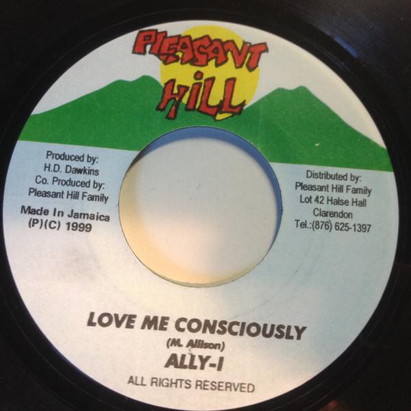 

7inch Record ALLYI Love Me Consciously NONE Pleasant Hill 1999 Jamaica Reggae Ska Dub Used