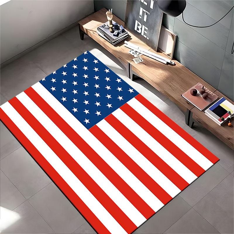 USA Flag Carpet Design Suitable As a Non-slip Mat for the Living Room or Bedroom Sofa