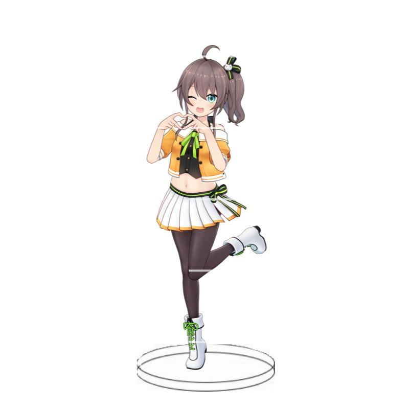 Animation Hololive anchorwoman acrylic insert card white blowing snow summer color festival animation peripheral decoration