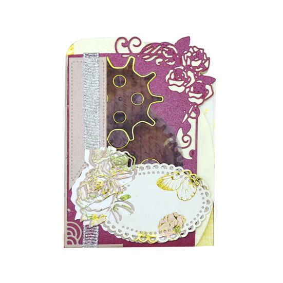 Rose Flower Frame Cutting Dies DIY Scrapbooking Card Making Paper Craft