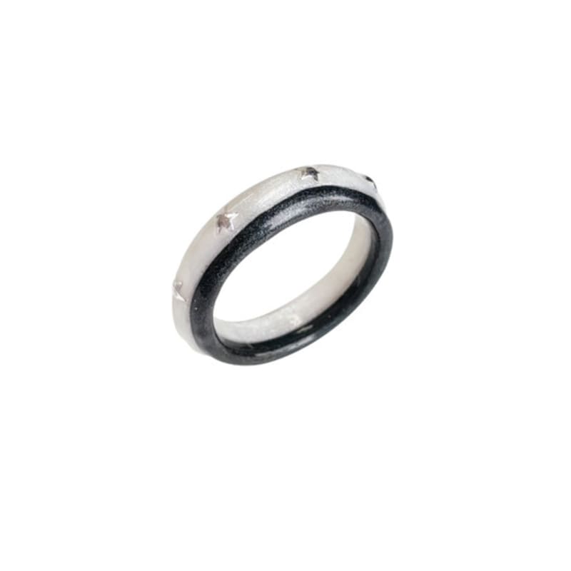 nff star two track ring-black