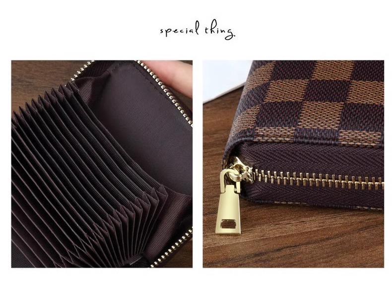 Women's Anti-Demagnetization Card Holder Wallet with ID and Driver's License Slots, Large Capacity, Multi-Card and Coin Purse