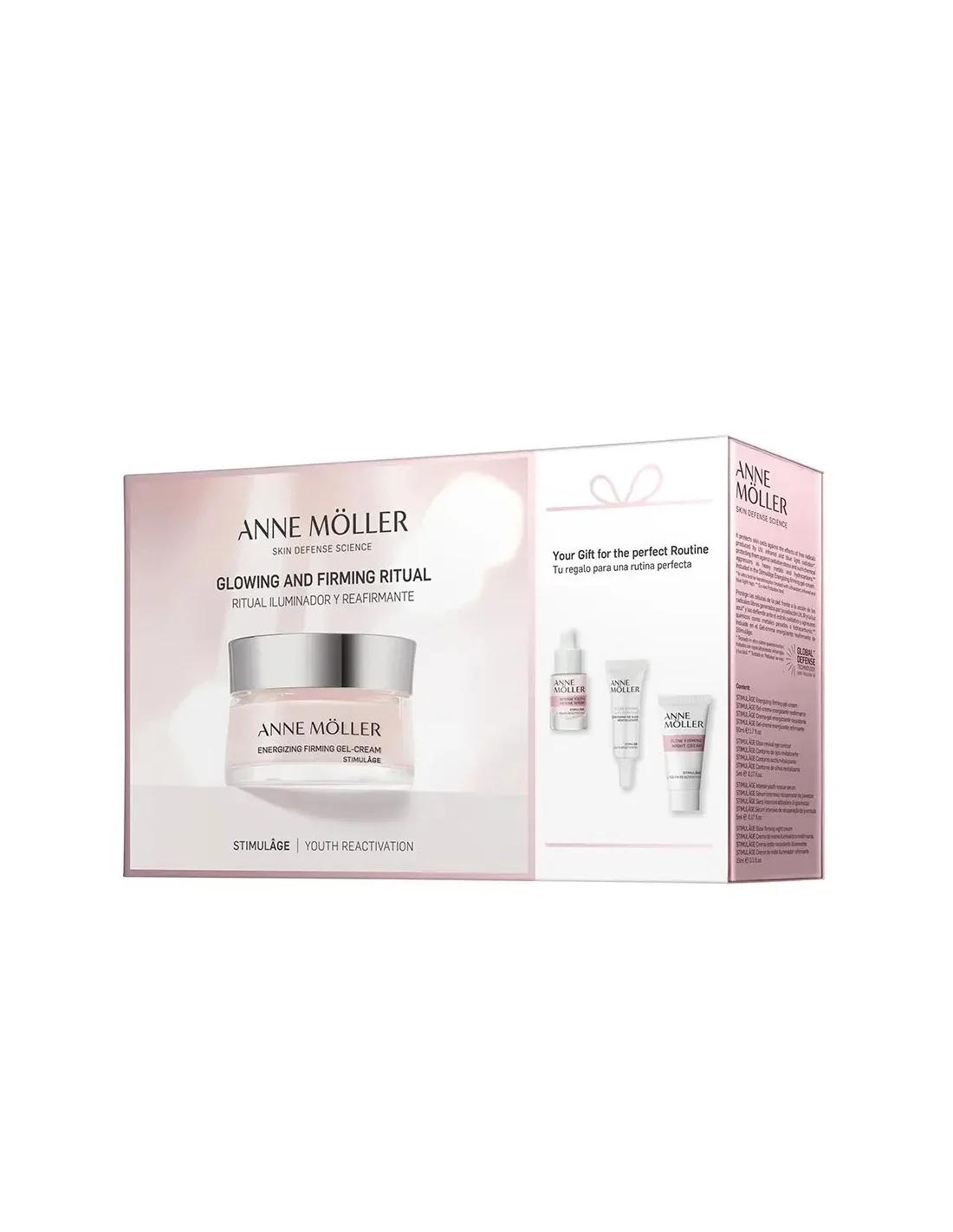 

Anne Möller Stimulâge Ritual Iluminador y Reafirmante Gel Crema Estuche 4 Piezas