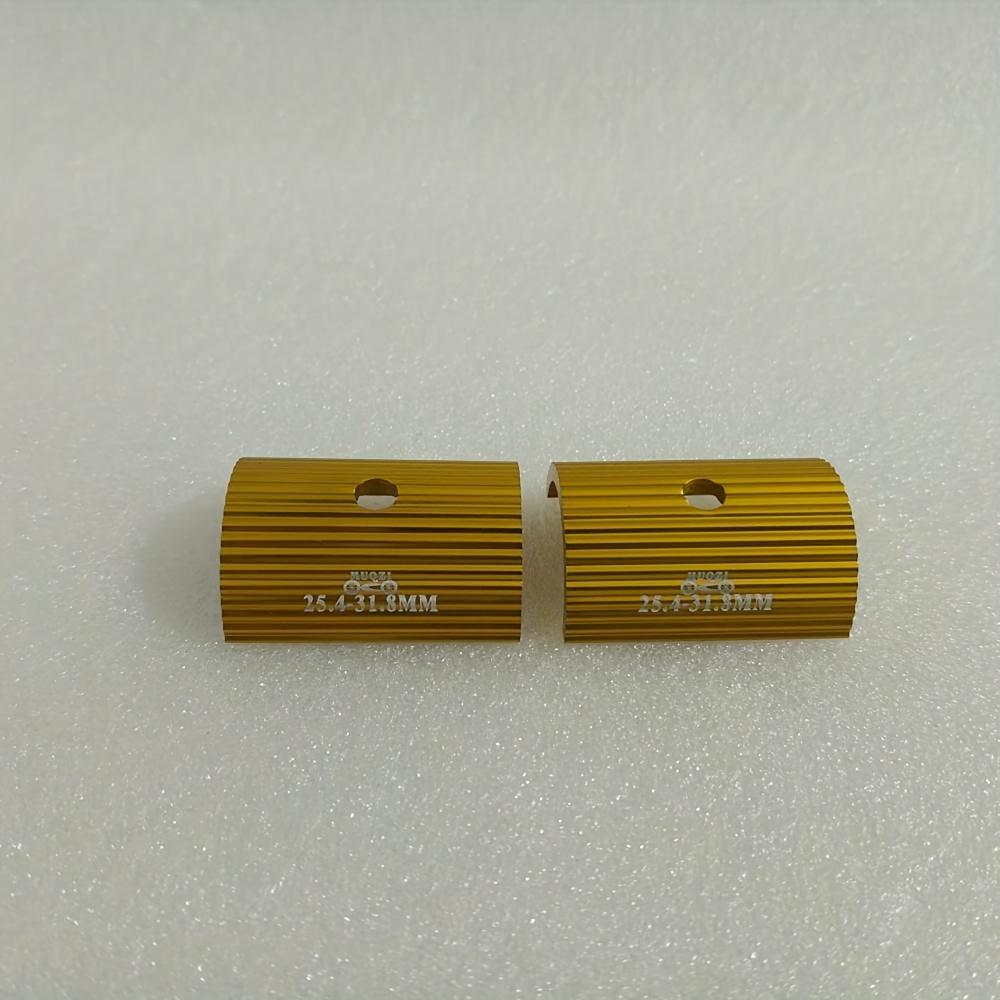 

1set Bicycle Handlebar Stem 25.4mm to 31.8m Spacer Conversion Shim Bike Bar Bore Adjuster Adapter золотистий