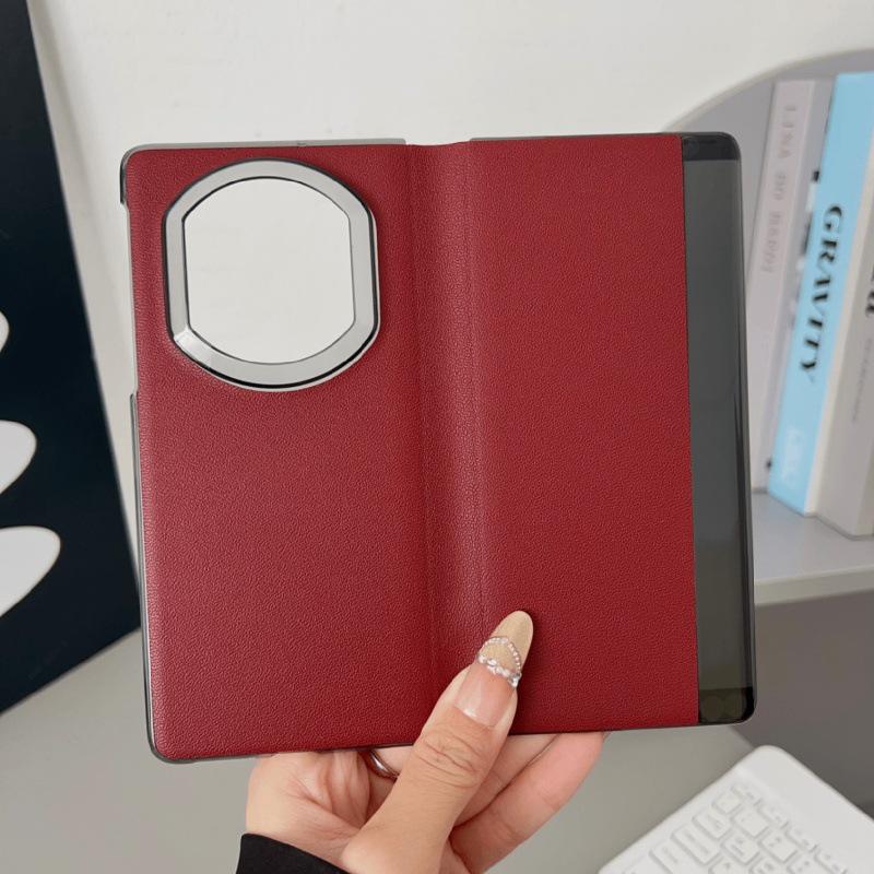 Huawei Mate X7 Leather Case: Full Coverage, Drop Protection, Magnetic Folding, Solid Color