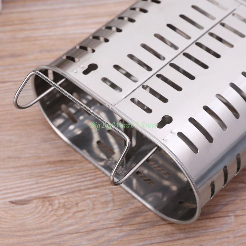 24TE Stainless Steel Cutlery Holder Drainer Storage Spoon Fork Chopsticks R