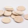 50Pcs DIY Crafts Wooden Discs with Keychain 35mm Round Wooden Ornaments  Reminder Record