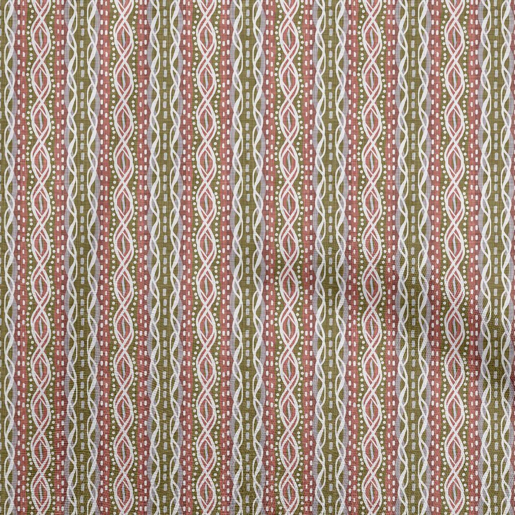 oneOone Cotton Flex Light Green Fabric Asian Block Sewing Material Print Fabric By The Yard 40 Inch