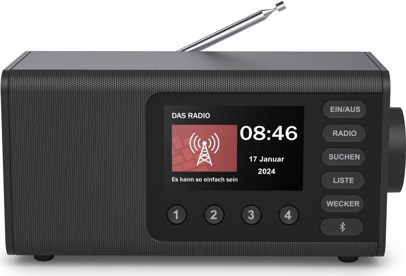 Hama DR1001 Digitalradio FM DAB DAB+ Bluetooth Black