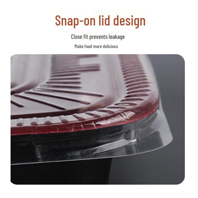 JingJingRS Disposable Multi-Compartment Meal Boxes