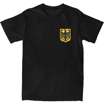 T-shirt Bandiera Tedesca Uomo Y2K Casual Cotone T-shirt Estate Girocollo Hip Hop T-shirt Casual Taglie Forti Top