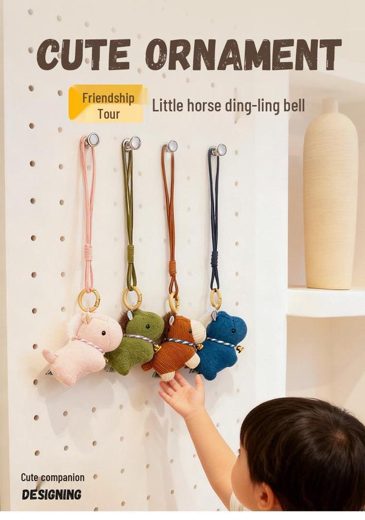 Cute Little Horse Plush Keychain Doll - Pony Bag Charm