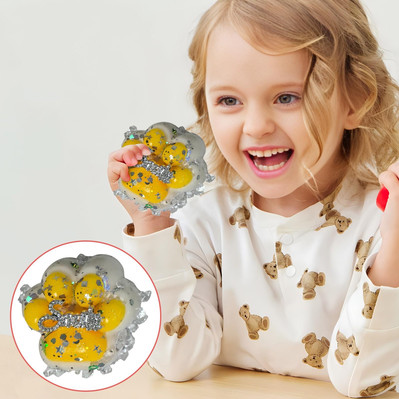 

Игрушки для снятия стресса с блестками для кошек Новые DIY Pinch Happy Decompression Toys One Size