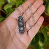 Moonstone Pendant Necklace For Women Men With Geometric Design And Alloy Material For Fashionistas