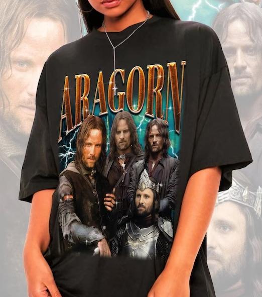 Retro Aragorn Shirt Lotr Aragorn Merch Gift All Sizes S5xl