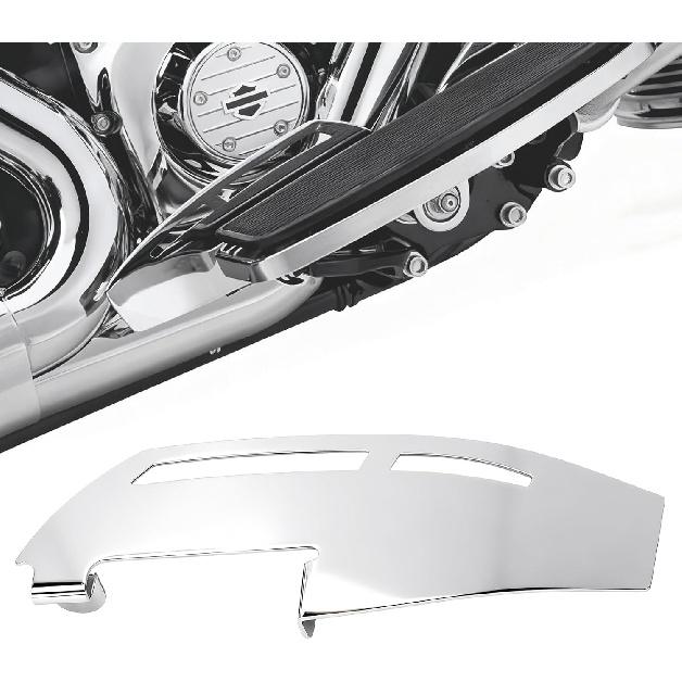 Chrome Driver Floorboard Heel Guard for Harley Touring 1986-2025 | Fits Electra glide/Road glide/Road king/Street glide 1986-2025, FLD '12-2016,