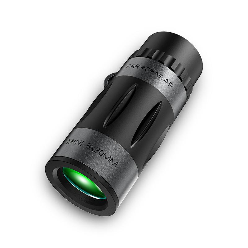 New 8*20 Mini Monocular Telescope with High-definition Coordinate Ranging and Hand-held Cross Aiming Telescope for Day and Night.